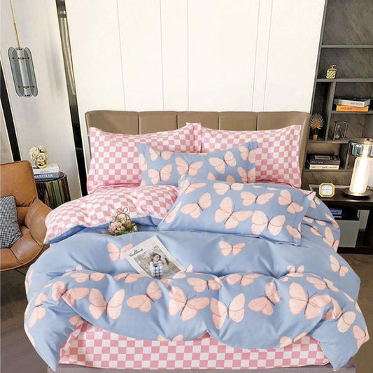 Lenjerie de pat bumbac finet cu elastic – 6 piese: Confort si stil pentru un somn odihnitor | COD 0542-S