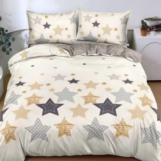 Lenjerie de pat bumbac satinat, 4 piese, ultra fina si eleganta, confort natural | 2723-S