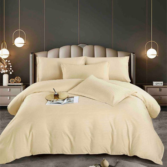 Lenjerie de pat damasc, 4 piese, o persoana, eleganta si confort premium | 2466-J