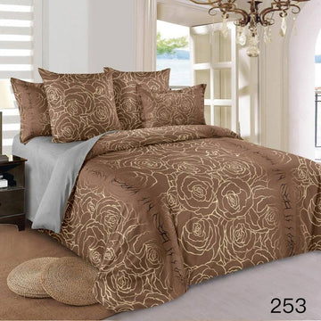 Lenjerie de pat din bumbac finet 6 piese – Model modern si culori vibrante | COD 0004 - CF