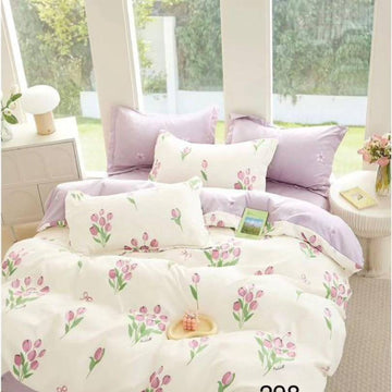 Lenjerie de pat din bumbac finet 6 piese – Model modern si culori vibrante | COD 0005 - CF