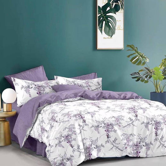 Lenjerie de pat din bumbac finet 6 piese – Model modern si culori vibrante | COD 0018 - CF