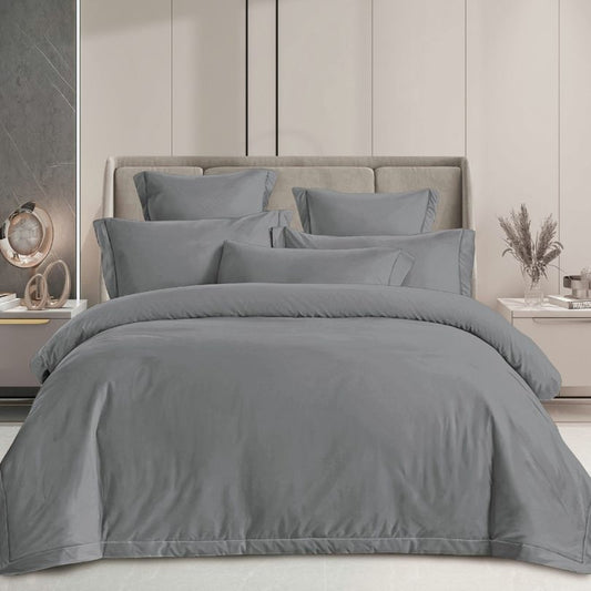 Lenjerie de pat dublu, Finet Fin, cu ELASTIC, 4 piese, 100% bumbac | 0167-PV