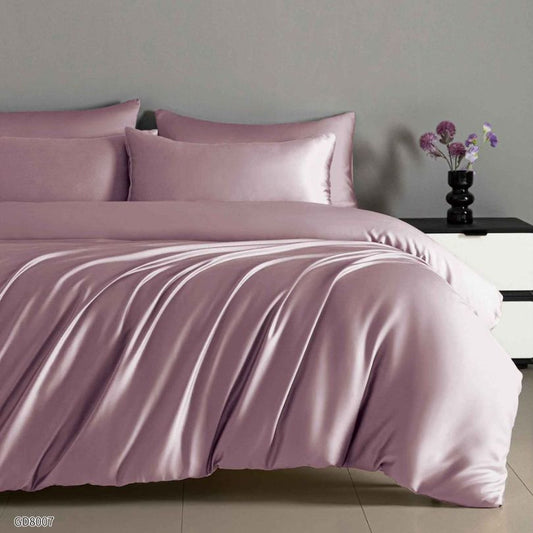 Lenjerie de pat dublu, Satin Extra Fin, cu elastic, 4 piese, 100% bumbac | 0448-PV