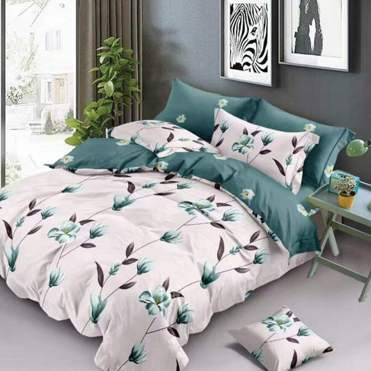 Lenjerie de pat finet 6 piese, eleganta, atingere catifelata si stil modern | 1430-SEP