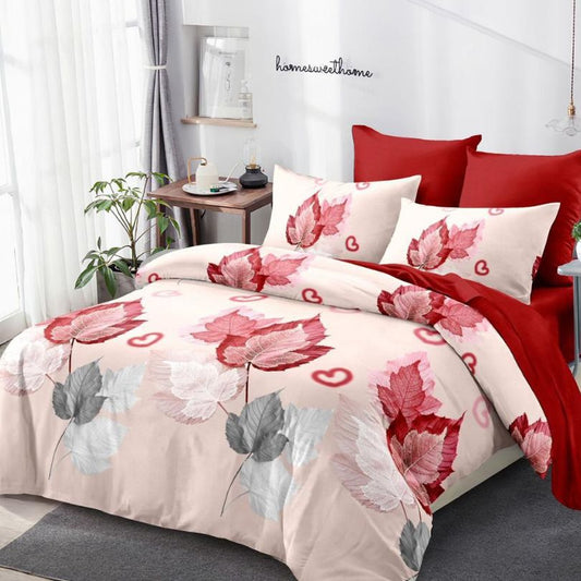 Lenjerie de pat finet cu elastic, 6 piese, ultra moale și modernă | 3928-CV