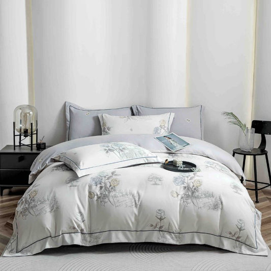 Lenjerie de pat finet lux, 6 piese, ultra moale, confort premium | 2528-J