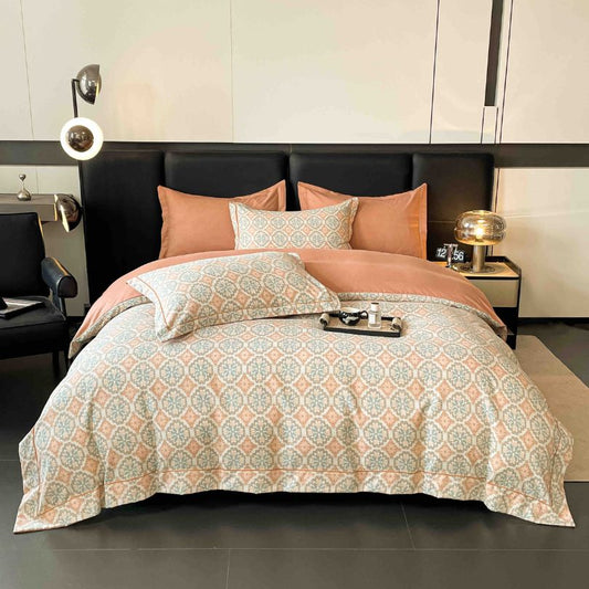 Lenjerie de pat finet lux, 6 piese, ultra moale, confort premium | 2540-J