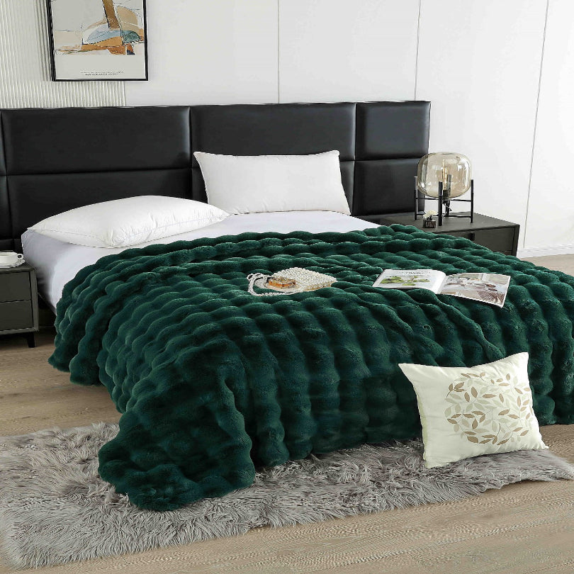 Patura artificiala tip blana de iepure cu fermoar – Confort si eleganta pentru casa ta | COD 0935-J