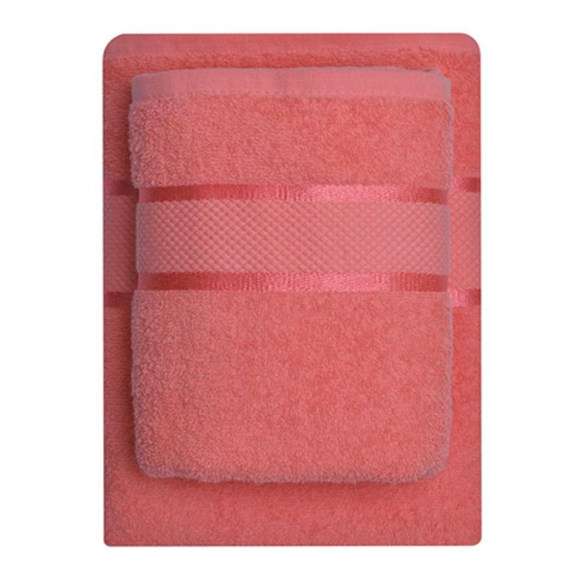 Set 2 prosoape bumbac 100%, 500 g/mp, model Dunga, ultra moi și absorbante|1067-PK 2