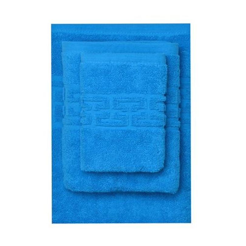 Set 3 prosoape – 1 mic, 1 mediu, 1 mare, bumbac 100%, 500 g/mp, model Greek | 0602PK