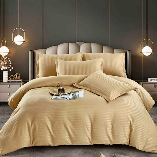 Set lenjerie de pat damasc 1 persoană – Calitate superioară, 100% bumbac, Cod 0589-J