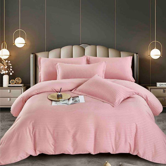 Set lenjerie de pat damasc 1 persoană – Calitate superioară, 100% bumbac, Cod 0590-J