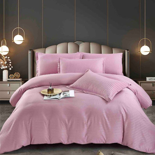 Set lenjerie de pat damasc 1 persoană – Calitate superioară, 100% bumbac, Cod 0592-J