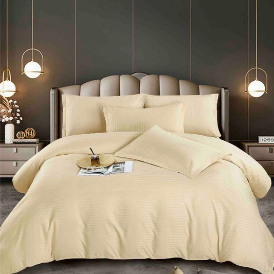 Set lenjerie de pat damasc 1 persoană – Calitate superioară, 100% bumbac, Cod 0593-J