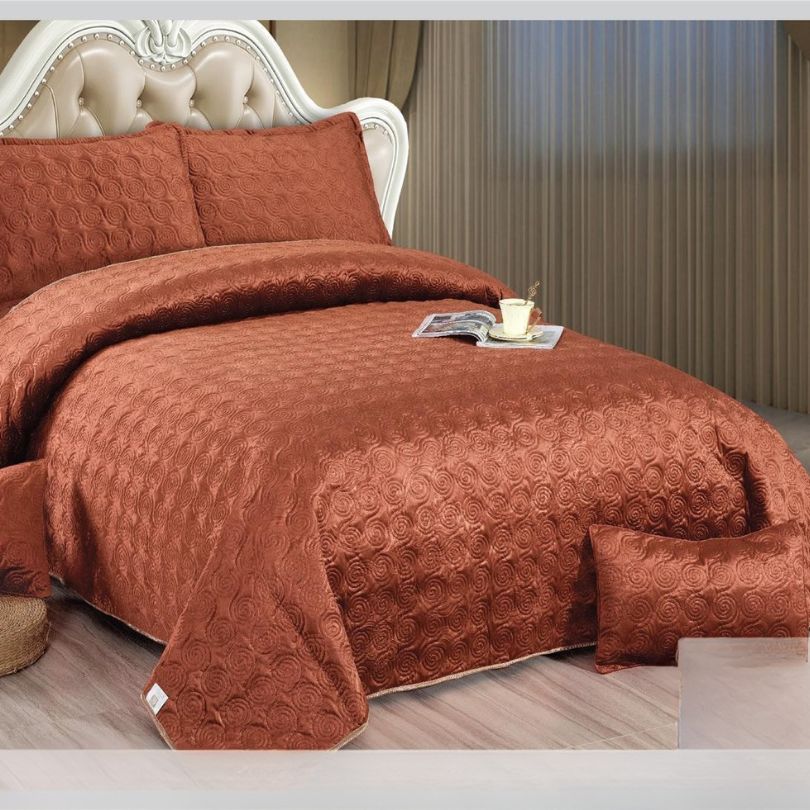 Cuvertura de Pat Catifea – 5 Piese pentru Eleganta si Confort | COD 0023-CF