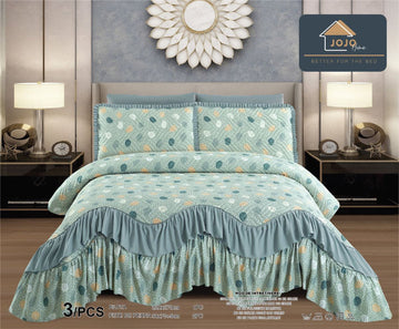 Cuvertura de pat finet – Set complet 3 piese pentru un dormitor elegant si confortabil | COD 1015-J