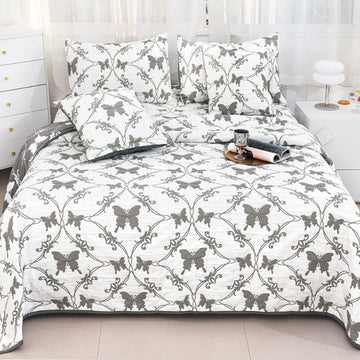 Cuvertura din bumbac cu In 5 piese – eleganta naturala pentru dormitorul tau | COD 0008-CM