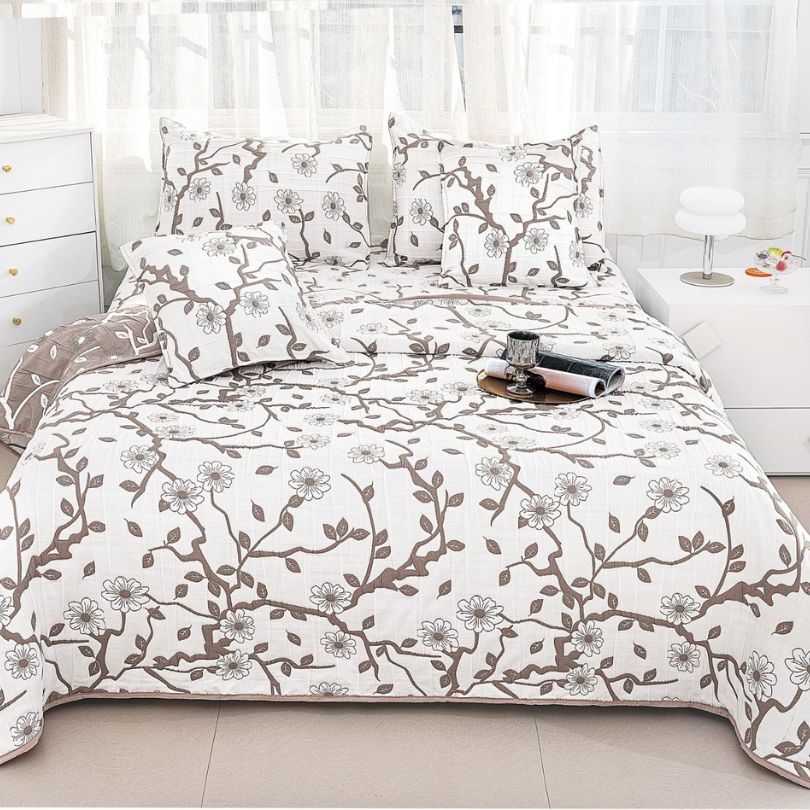 Cuvertura din bumbac cu In 5 piese – eleganta naturala pentru dormitorul tau | COD 0009-CM