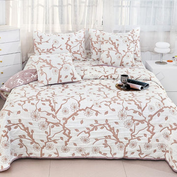 Cuvertura din bumbac cu In 5 piese – eleganta naturala pentru dormitorul tau | COD 0011-CM