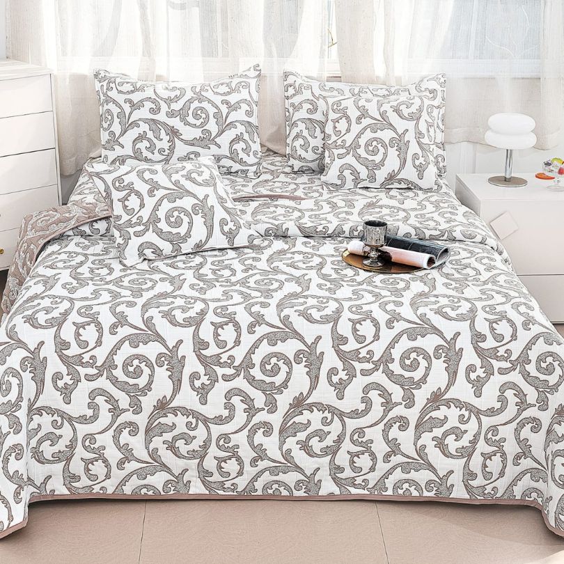 Cuvertura din bumbac cu In 5 piese – eleganta naturala pentru dormitorul tau | COD 0013-CM