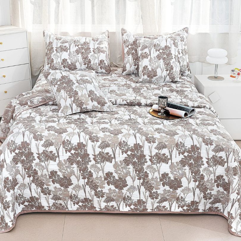 Cuvertura din bumbac cu In 5 piese – eleganta naturala pentru dormitorul tau | COD 0017-CM