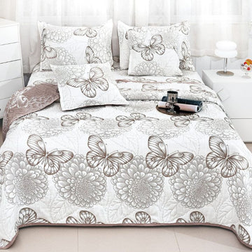 Cuvertura din bumbac cu In 5 piese – eleganta naturala pentru dormitorul tau | COD 0018-CM