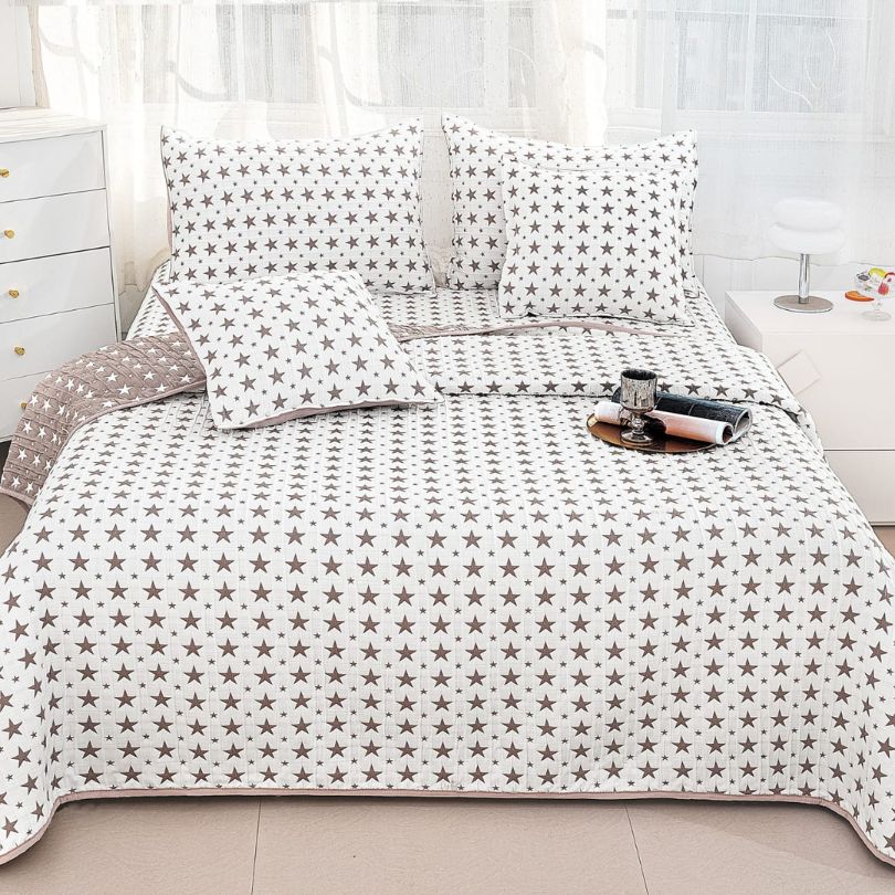 Cuvertura din bumbac cu In 5 piese – eleganta naturala pentru dormitorul tau | COD 0019-CM