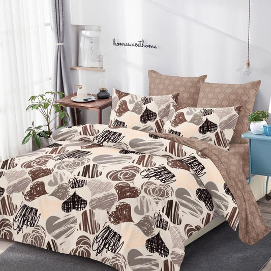 Lenjerie de pat bumbac finet cu elastic – 6 piese: Confort si stil pentru un somn odihnitor  | COD 0400-S