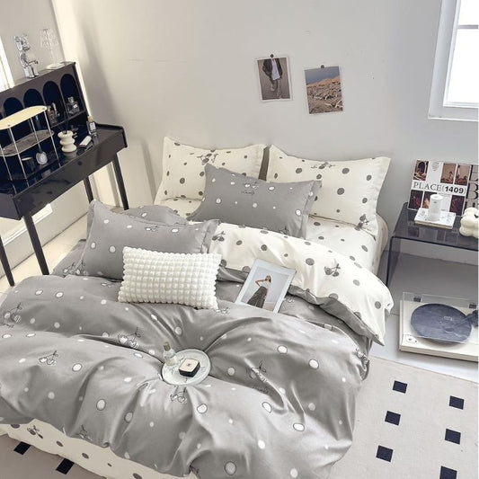 Lenjerie de pat bumbac finet – 6 piese | Eleganta si Confort la Tine Acasa | COD 1161 - S