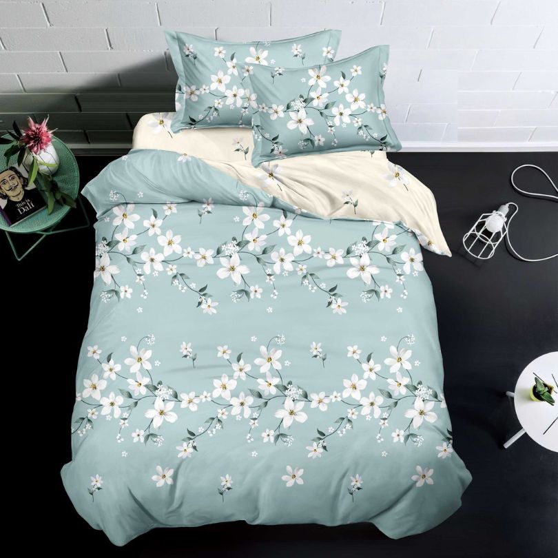 Lenjerie de Pat Bumbac Finet 1 Persoana – 4 Piese. Confort Premium si Design Modern | COD 1215-S