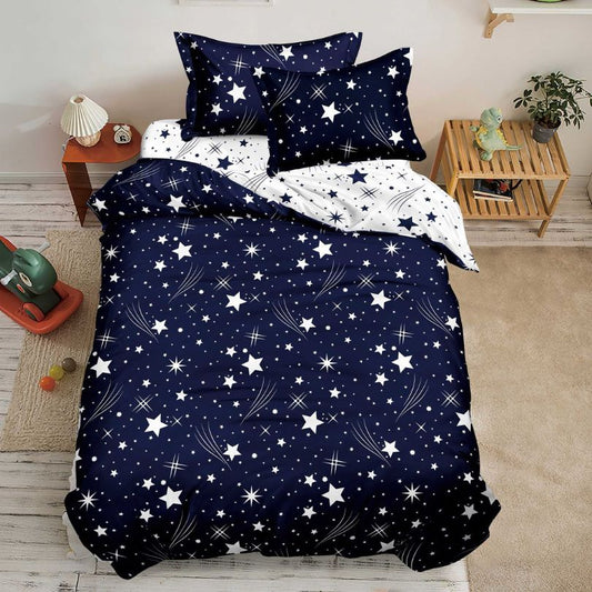 Lenjerie de Pat Bumbac Finet 1 Persoana – 4 Piese. Confort Premium si Design Modern | COD 1217-S