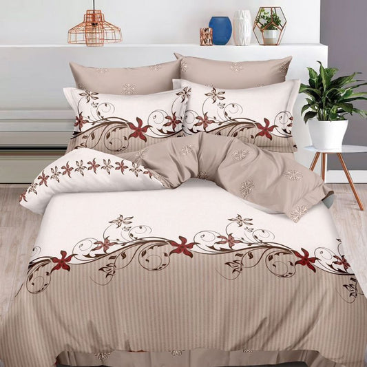 Lenjerie de pat bumbac finet cu elastic – 6 piese: Confort si stil pentru un somn odihnitor  | COD 0406-S