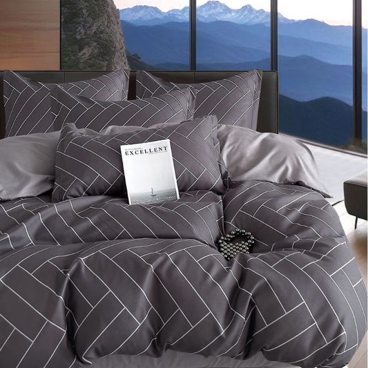 Lenjerie de pat bumbac finet – 6 piese | Eleganta si Confort la Tine Acasa | COD 1172 - S