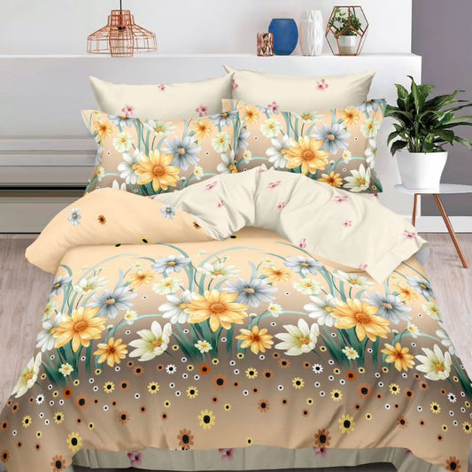 Lenjerie de pat bumbac finet cu elastic – 6 piese: Confort si stil pentru un somn odihnitor  | COD 0412-S