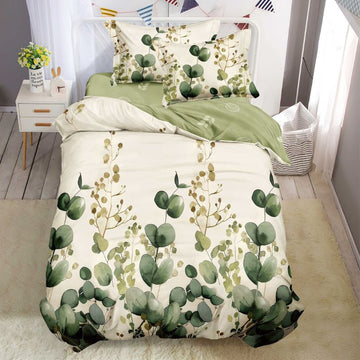 Lenjerie de Pat Bumbac Finet 1 Persoana – 4 Piese. Confort Premium si Design Modern | COD 1226-S