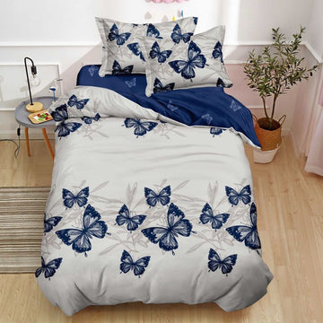 Lenjerie de Pat Bumbac Finet 1 Persoana – 4 Piese. Confort Premium si Design Modern | COD 1229-S