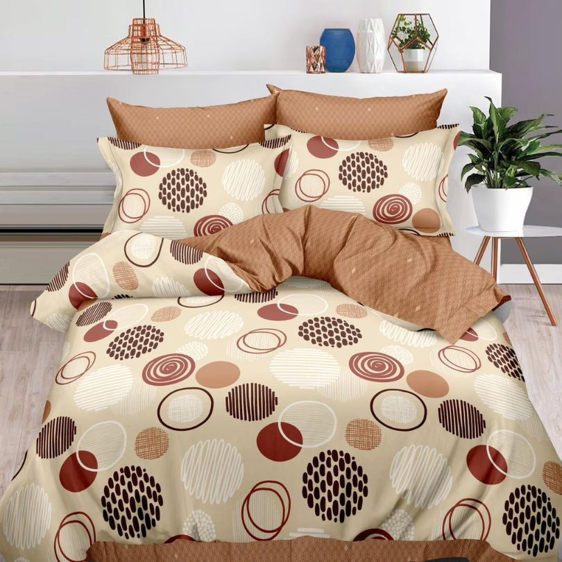 Lenjerie de pat bumbac finet cu elastic – 6 piese: Confort si stil pentru un somn odihnitor  | COD 0416-S