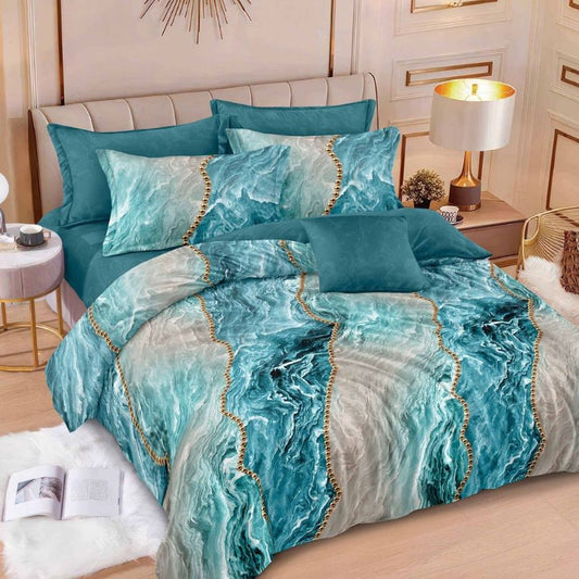 Lenjerie de pat bumbac finet – 6 piese | Eleganta si Confort la Tine Acasa | COD 1177 - S