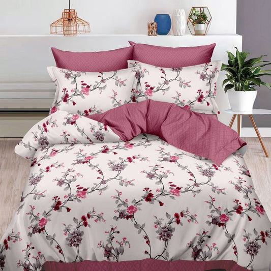 Lenjerie de pat bumbac finet cu elastic – 6 piese: Confort si stil pentru un somn odihnitor  | COD 0418-S