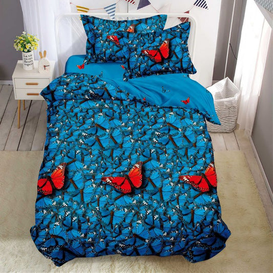 Lenjerie de Pat Bumbac Finet 1 Persoana – 4 Piese. Confort Premium si Design Modern | COD 1235-S