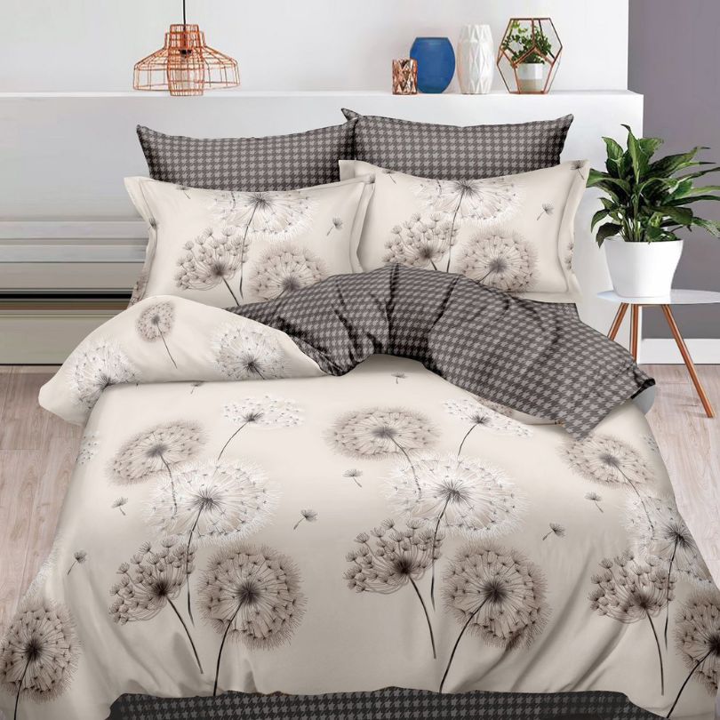 Lenjerie de pat bumbac finet cu elastic – 6 piese: Confort si stil pentru un somn odihnitor  | COD 0419-S