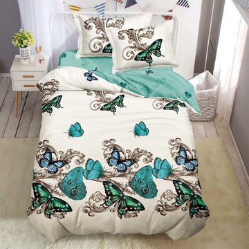 Lenjerie de Pat Bumbac Finet 1 Persoana – 4 Piese. Confort Premium si Design Modern | COD 1233-S