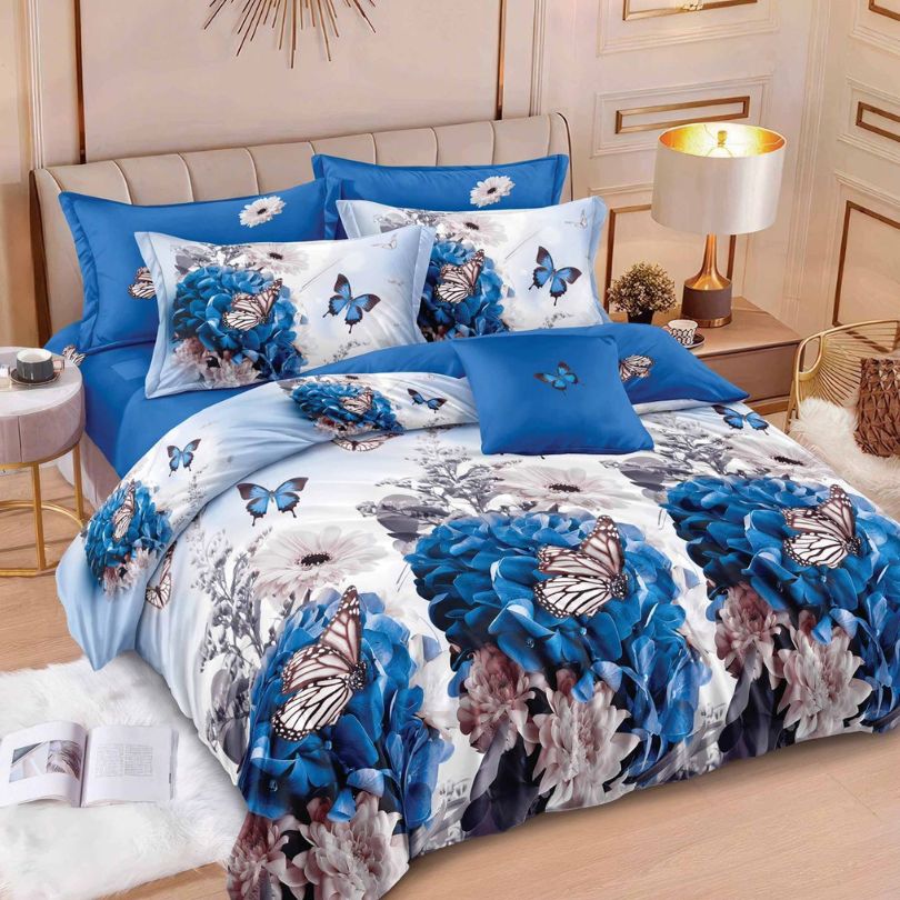 Lenjerie de pat bumbac finet – 6 piese | Eleganta si Confort la Tine Acasa | COD 1186 - S