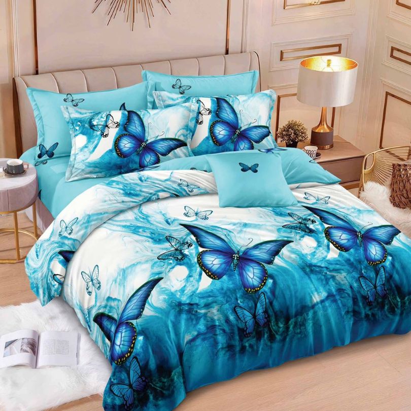 Lenjerie de pat bumbac finet – 6 piese | Eleganta si Confort la Tine Acasa | COD 1188 - S