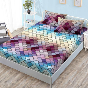 Husa de Pat din Bumbac Finet – Set 3 Piese pentru Confort si Eleganta | COD 1104-S