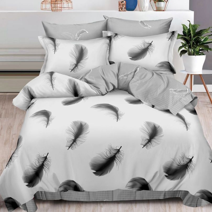 Lenjerie de pat bumbac finet – 6 piese | Eleganta si Confort la Tine Acasa | COD 1195 - S