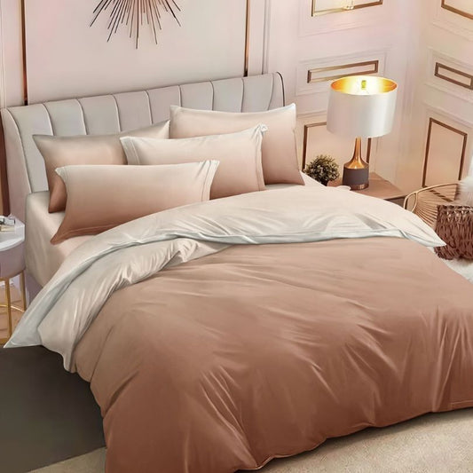 Lenjerie de pat bumbac finet cu elastic – 6 piese: Confort si stil pentru un somn odihnitor  | COD 0437-S