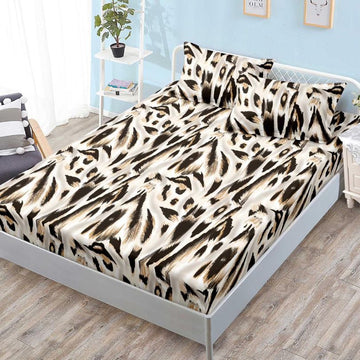 Husa de Pat din Bumbac Finet – Set 3 Piese pentru Confort si Eleganta | COD 1126-S