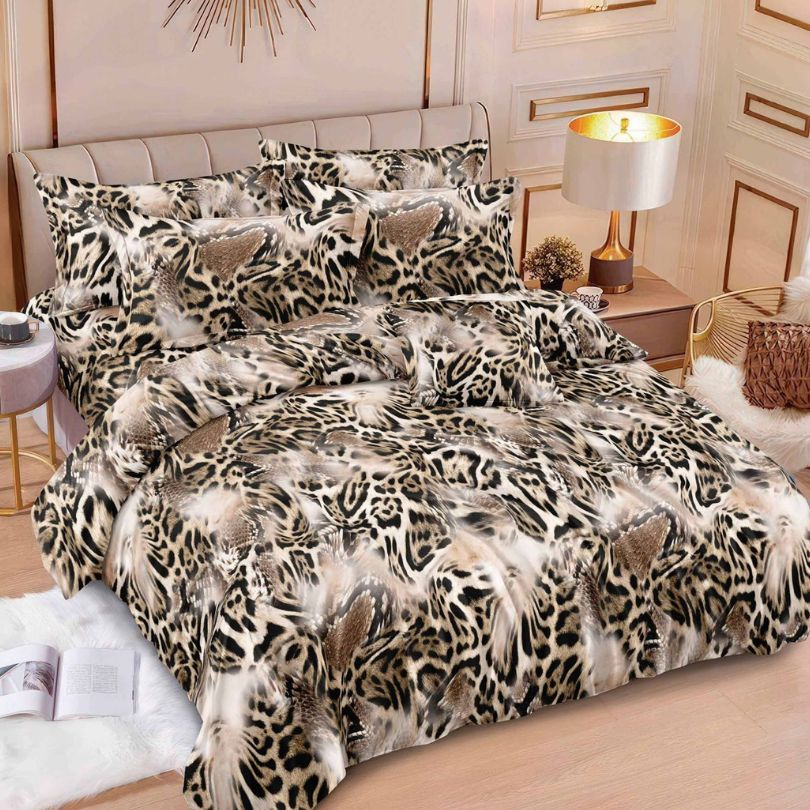 Lenjerie de pat bumbac finet cu elastic – 6 piese: Confort si stil pentru un somn odihnitor  | COD 0455-S